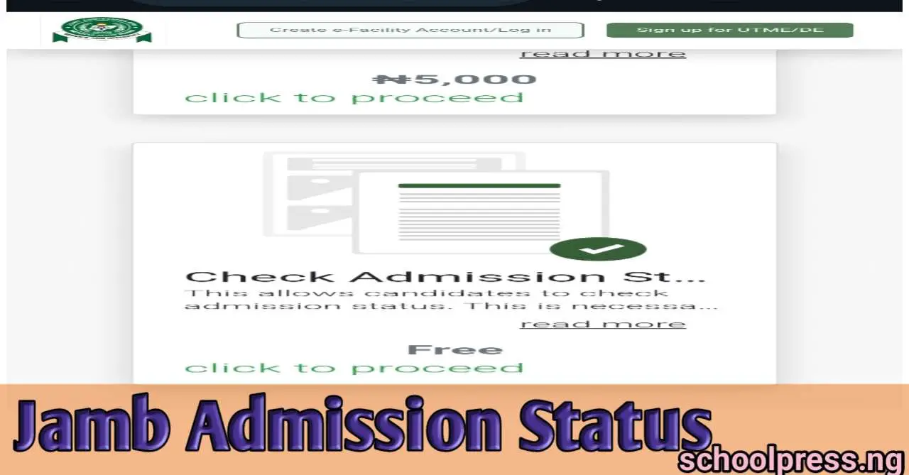 Jamb Admission Status