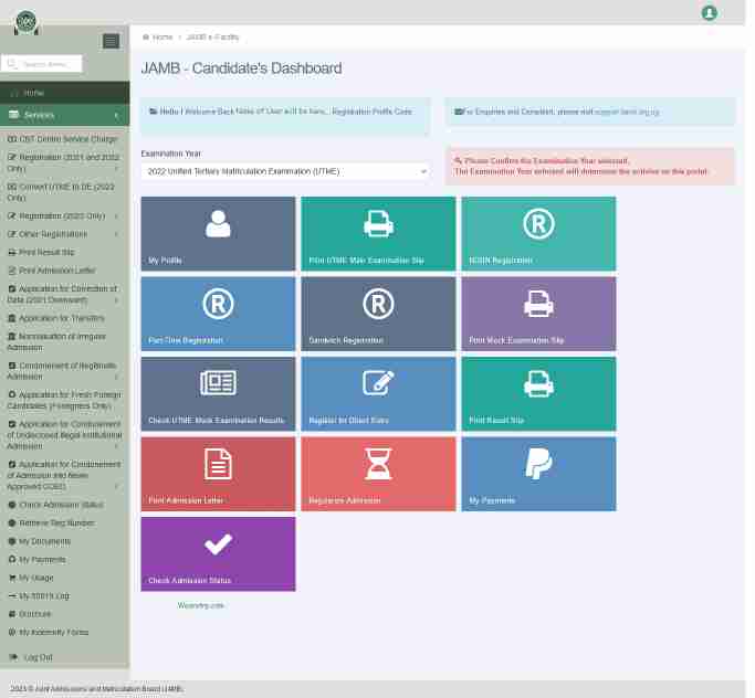 JAMB eFacility Portal: Easy Steps for Accessing The portal