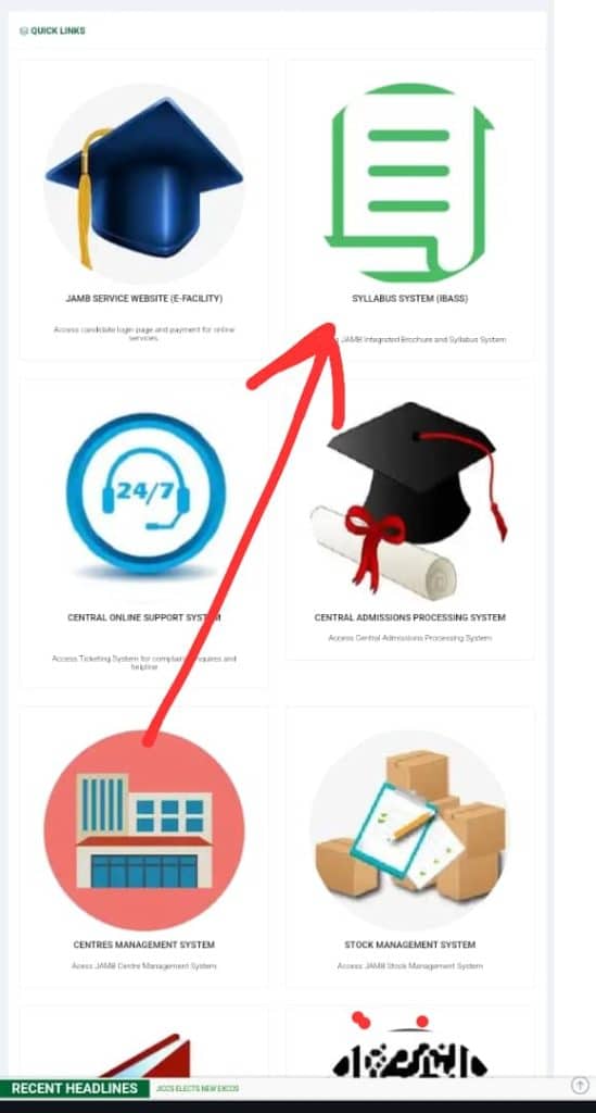 JAMB Syllabus & Key Points For All Subjects