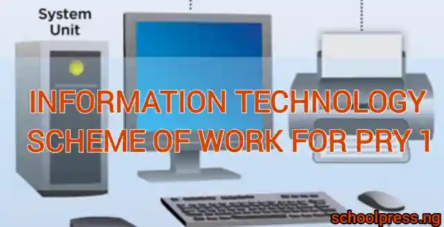 Information Technology Scheme of Work For Primary 1