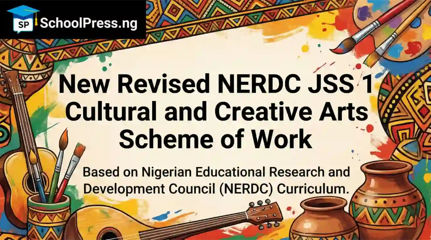 New Revised NERDC JSS 1 Cultural and Creative Arts Scheme of Work