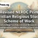 New Revised NERDC Primary 4 Christian Religious Studies Scheme of Work
