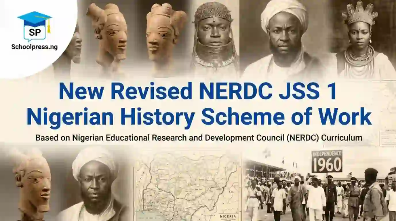 New Revised NERDC JSS 1 Nigerian History Scheme of Work