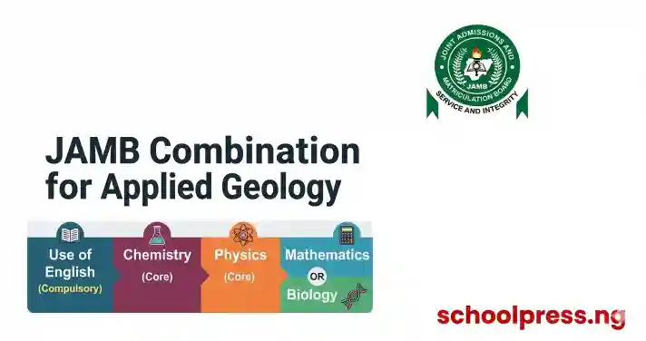 Jamb Subject Combination for Applied Geology
