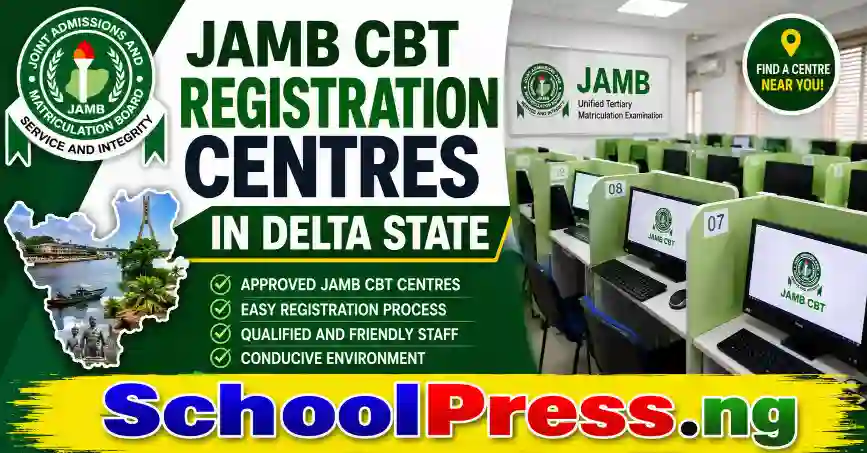 JAMB CBT Registration Centres In Delta State