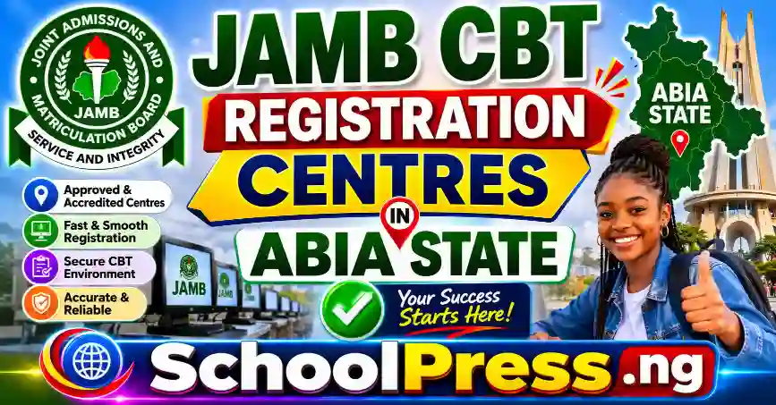 JAMB CBT Registration Centres in Abia State